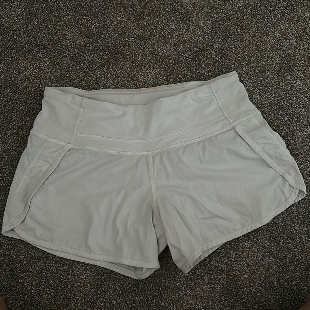 Lulu Lemon White Athletic Shorts